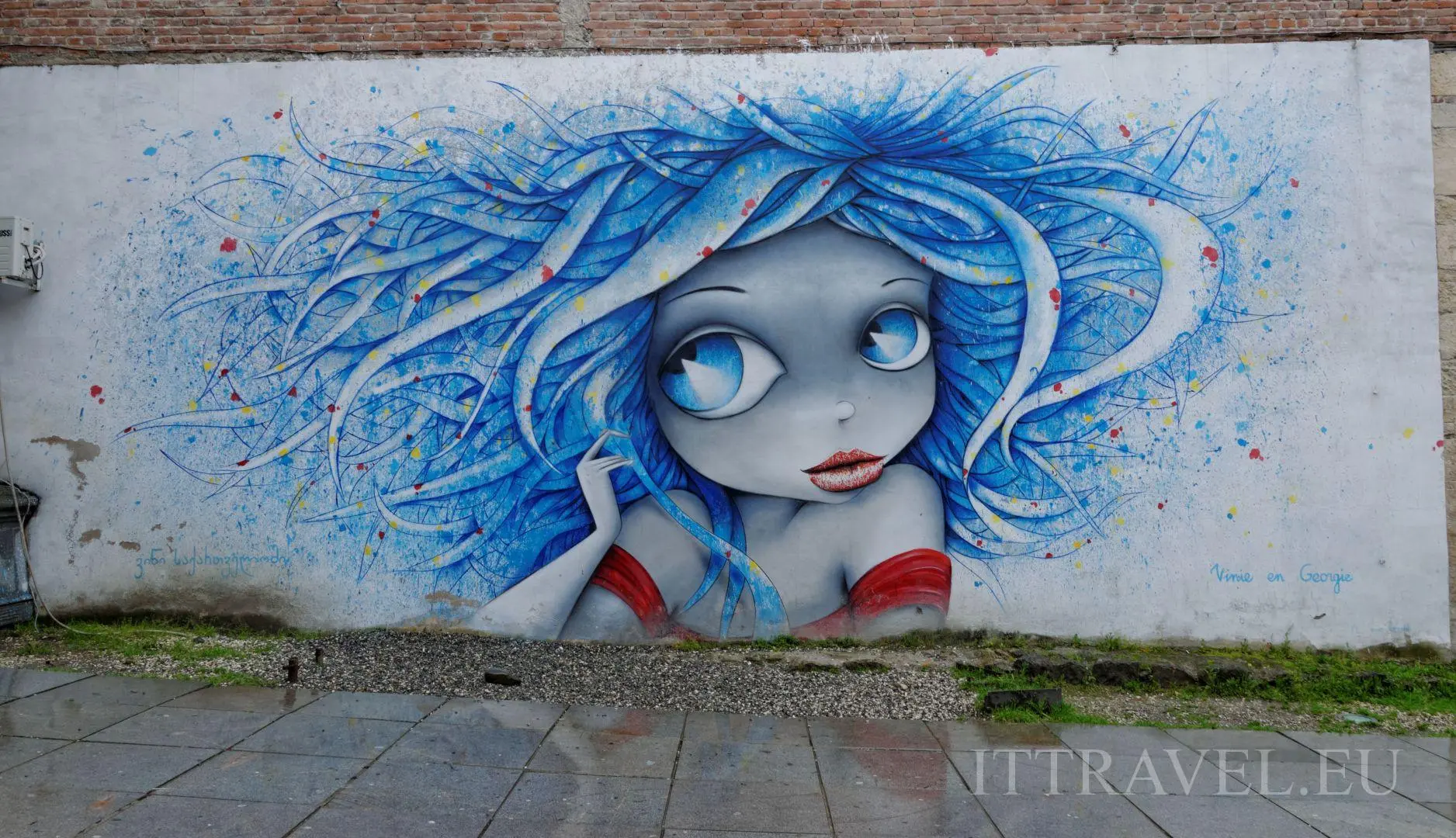 Kutaisi - Street art by French artist Vinie