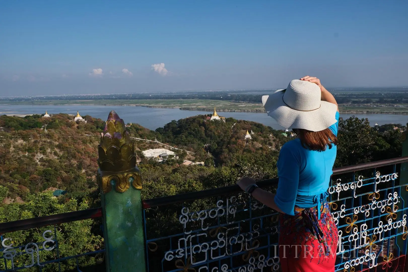 View from one of the temples on Saggaing Hills